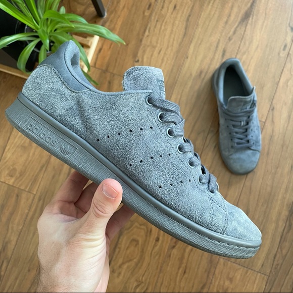 🔹 Adidas Stan Smith blue-grey suede sneaker - Picture 1 of 10